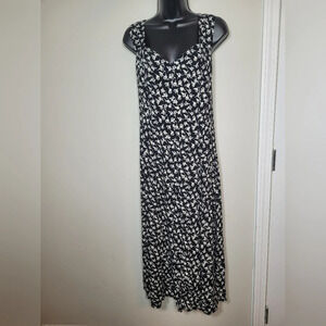 Vintage Jamie Brooke Floral Fit and Flare Dress sz M